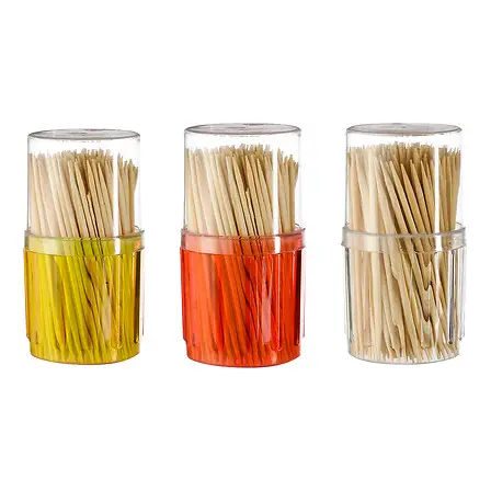 5Five Zahnstocher-Set 3 Dosen x200 Bambus | Einweggeschirr | Joybuy