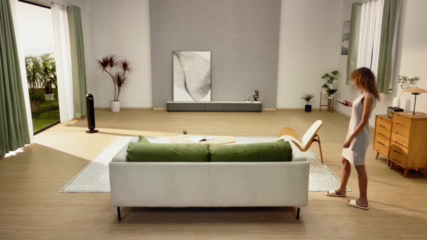 DREO Ventilateur colonne intelligent, ventilateur de sol 25 dB avec télécommande pour chambre, contrôle via application et commande vocale, oscillation de refroidissement à 90°, 8 vitesses, 4 modes, minuterie de 8 heures image 0