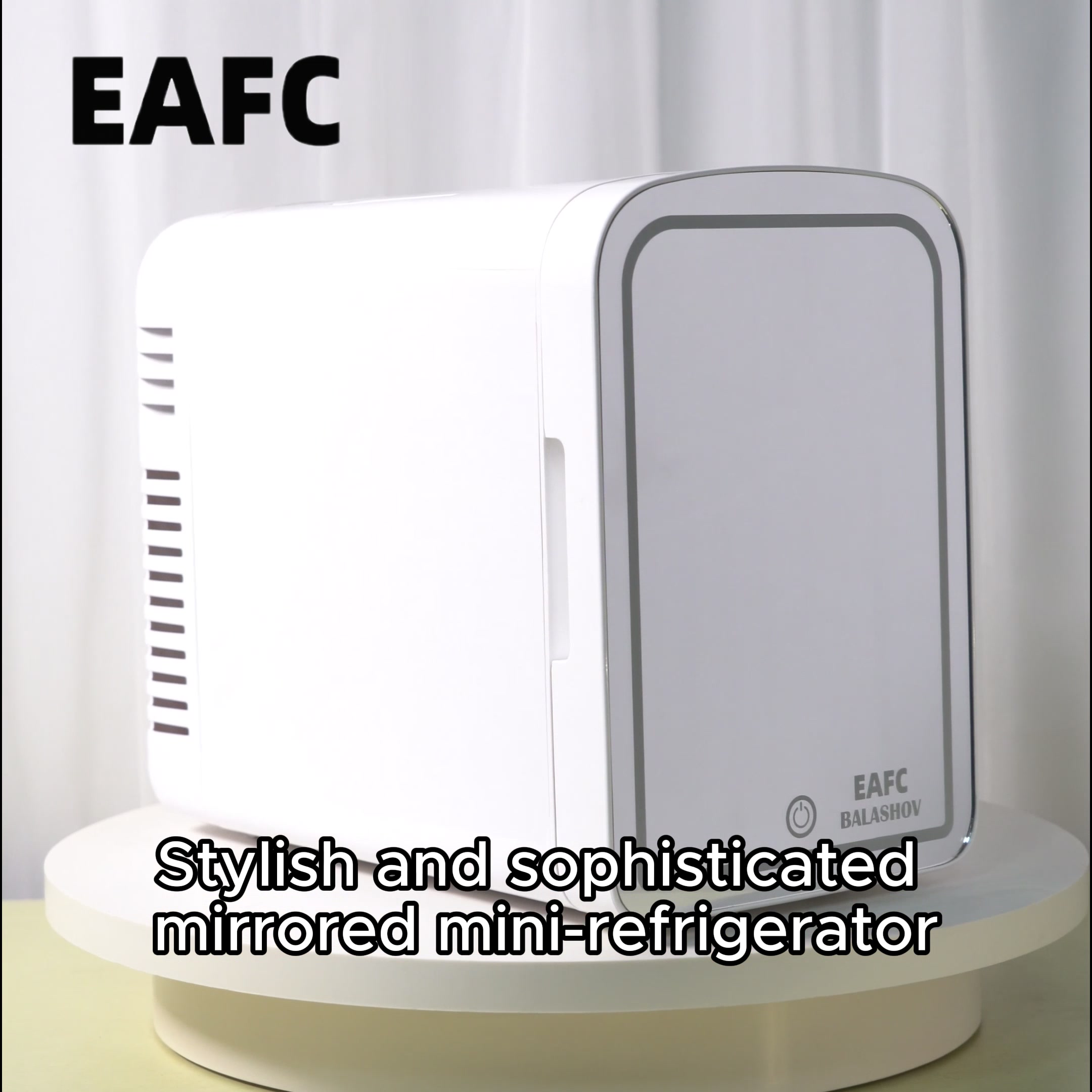 EAFC Portable Mini Car Fridge 6L Mirror Cosmetic Ice Box Heat Preservation Cooling Two-In-One Small Size Energy-conservation Personal Care Appliance image 0