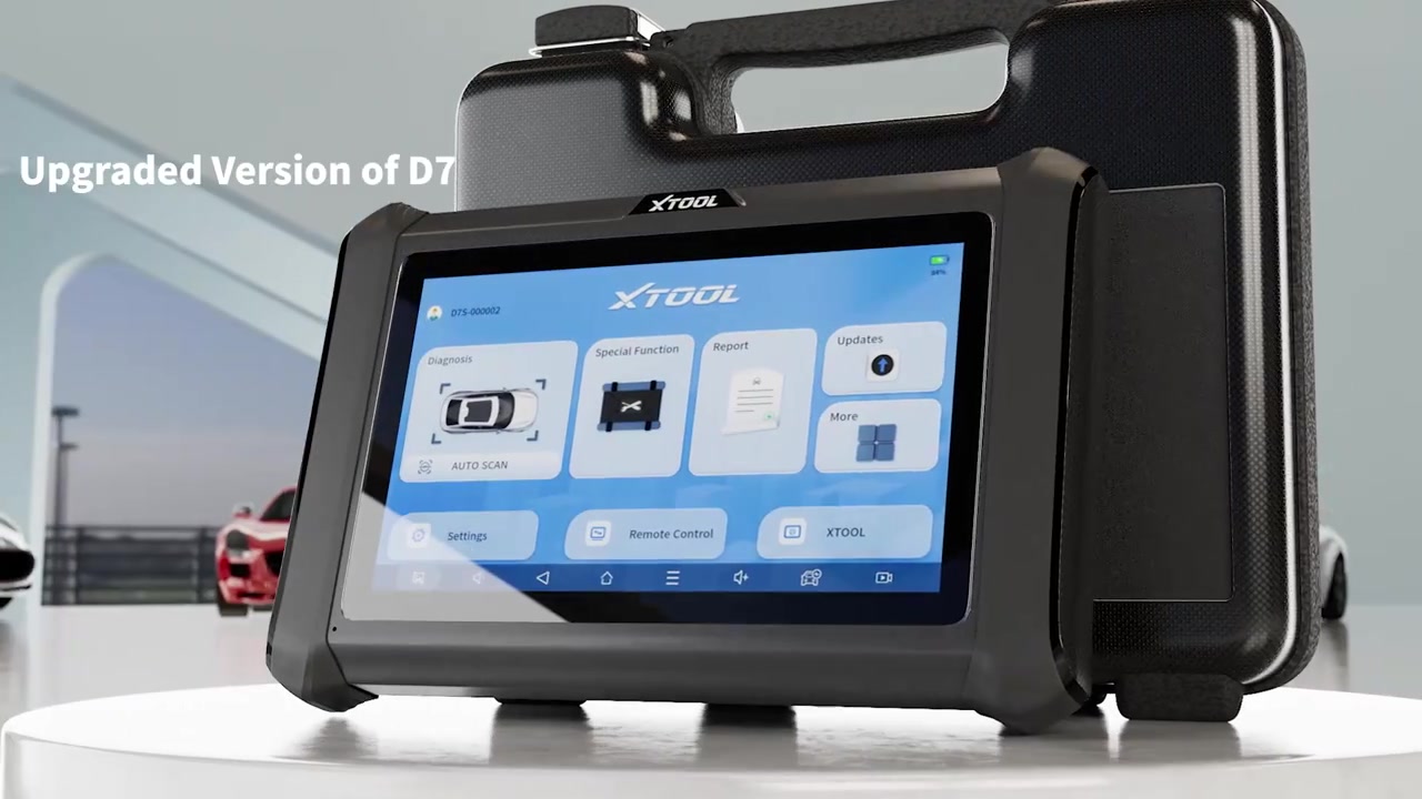 XTOOL D7S Bidirectional Scan Tool, 2026 OBD2 Scanner Diagnostic Tool with FCA AutoAuth, All System Car Scanner, 39+ Resets, ECU C0ding, PMI, Upgrade of D7, Crankshaft Relearn, CAN FD/DoIP, 3-Yr Update image 0