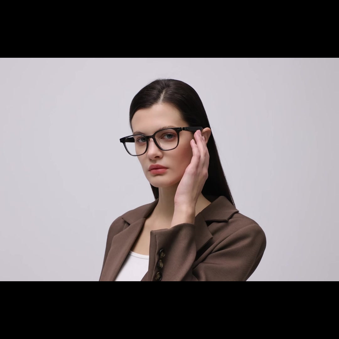 LAWAKEN AI Chat City Classic AI Smart Audio Glasses, 128 Languages Real-Time Translation, AI Note for Meeting Summary, AI agent of ChatGPT Gemini Claude, Waterproof, Lightweight, Long battery, Prescription Lenses, 5.3 Bluetooth, Hands-Free Wearable, Open-Ear Music & Calls, for ios android, Standard Size, for Daily Use image 0