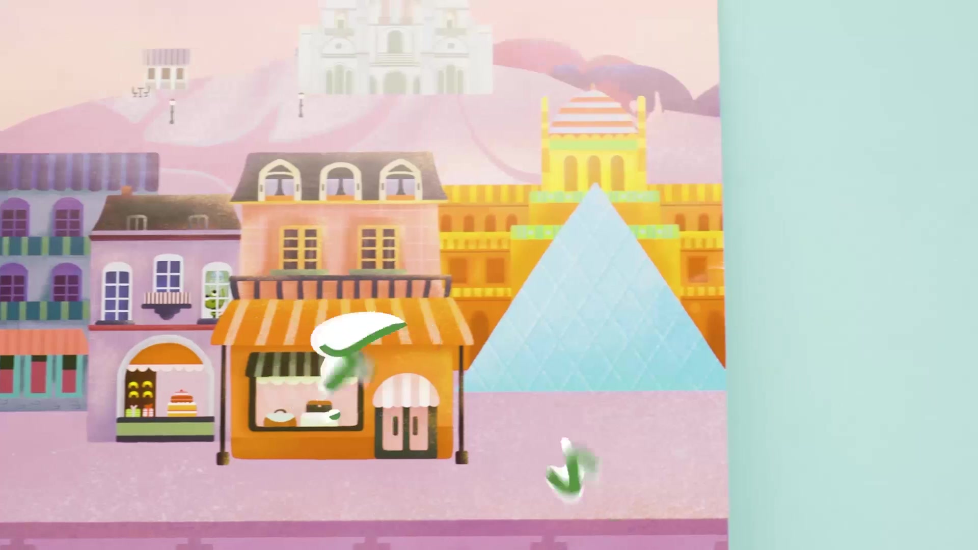 Jar Melo Transfer Sticker Scenes Set - Busy City image 0