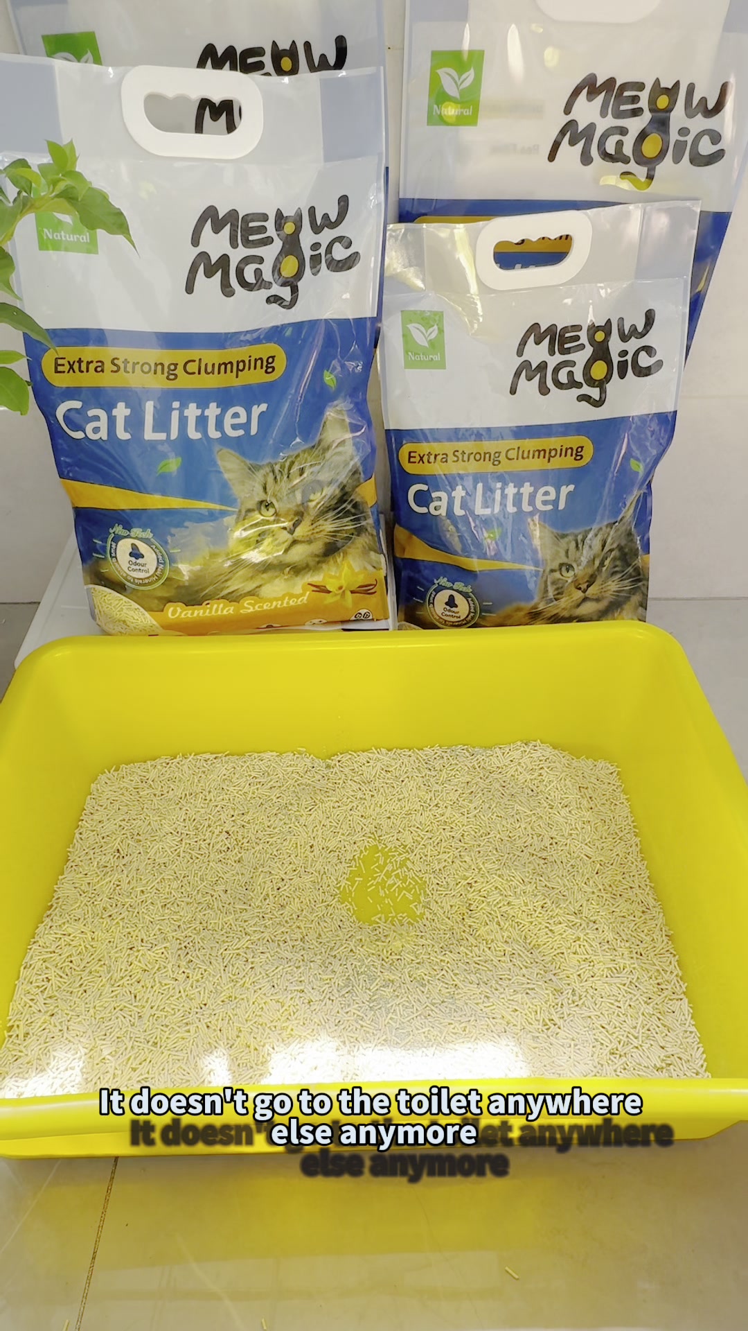 Meowmagic Litière pour chat à base de plantes (Tofu mixte) 5 kg image 0