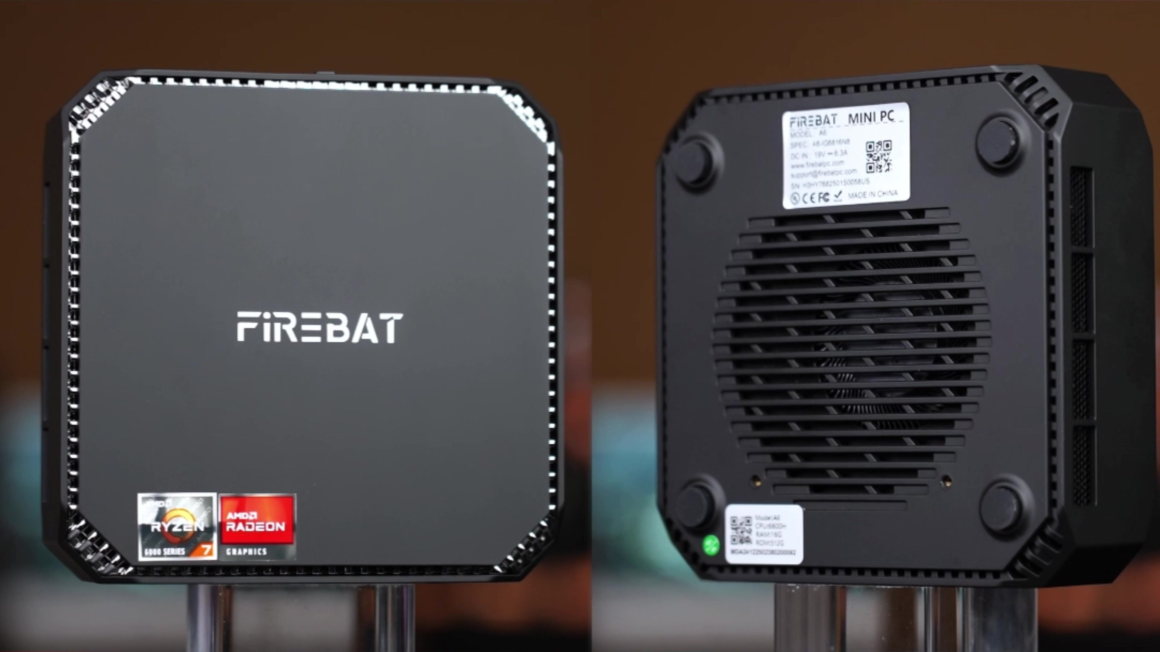 FIREBAT Mini PC AMD Ryzen 7 7735HS | Radeon 680M | 16GB RAM 512GB