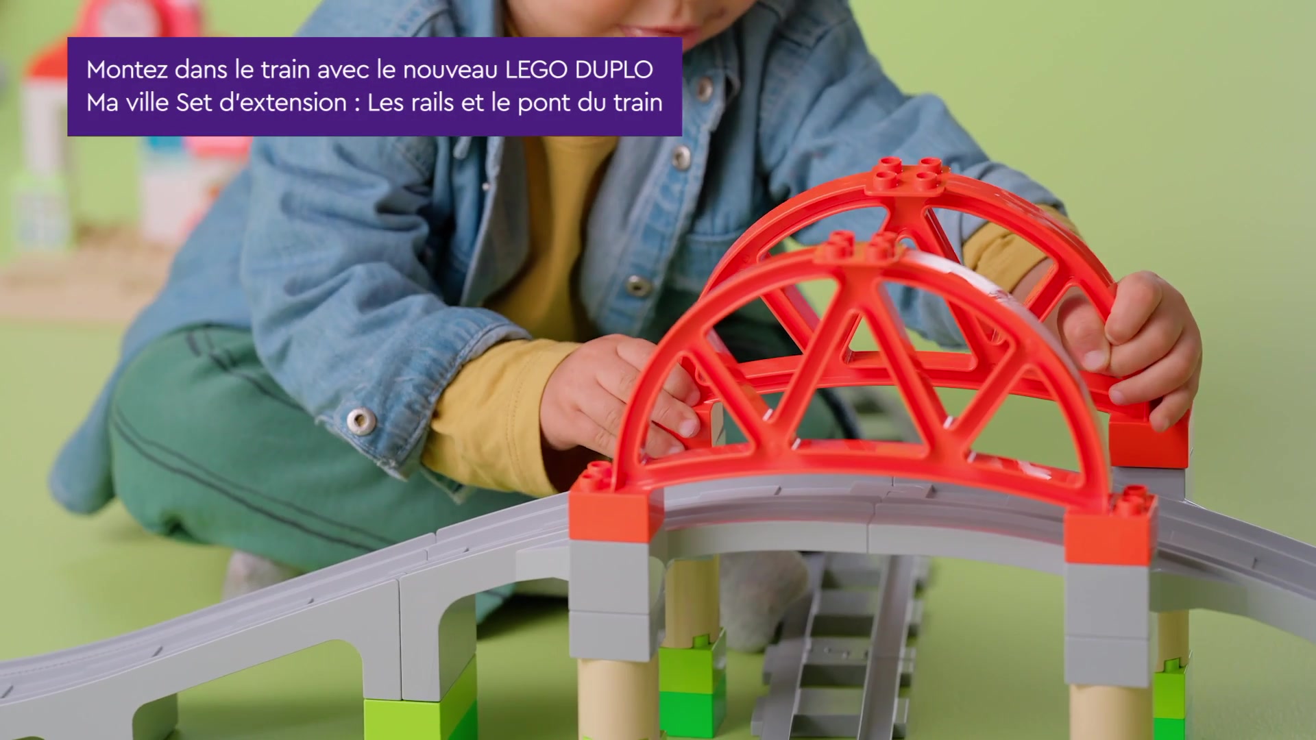 LEGO DUPLO Town 10426 Set d'extension : Les rails et le pont du train image 1