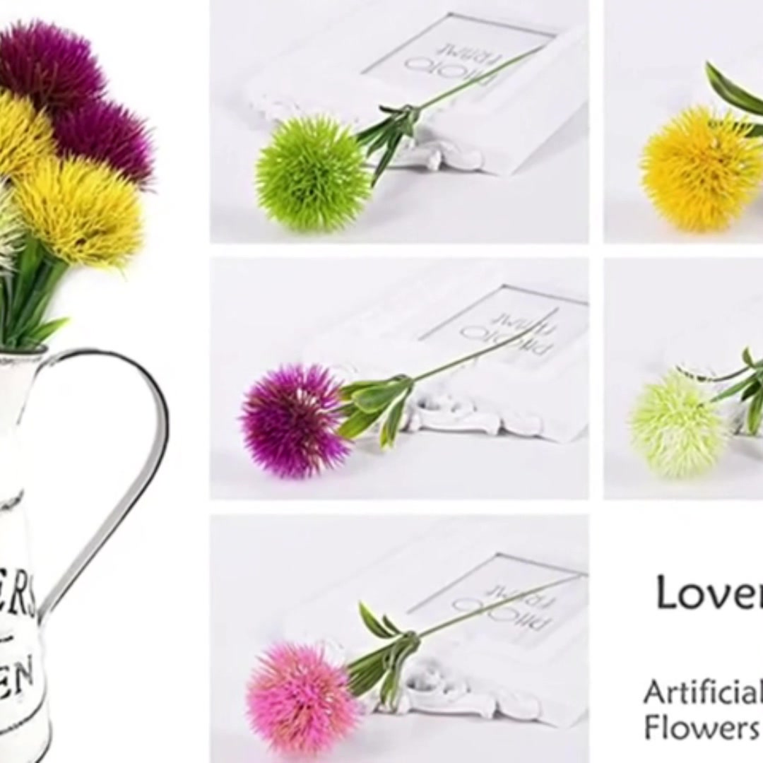 Yuejia Lot de 8 plantes roses artificielles - 28 cm image 0