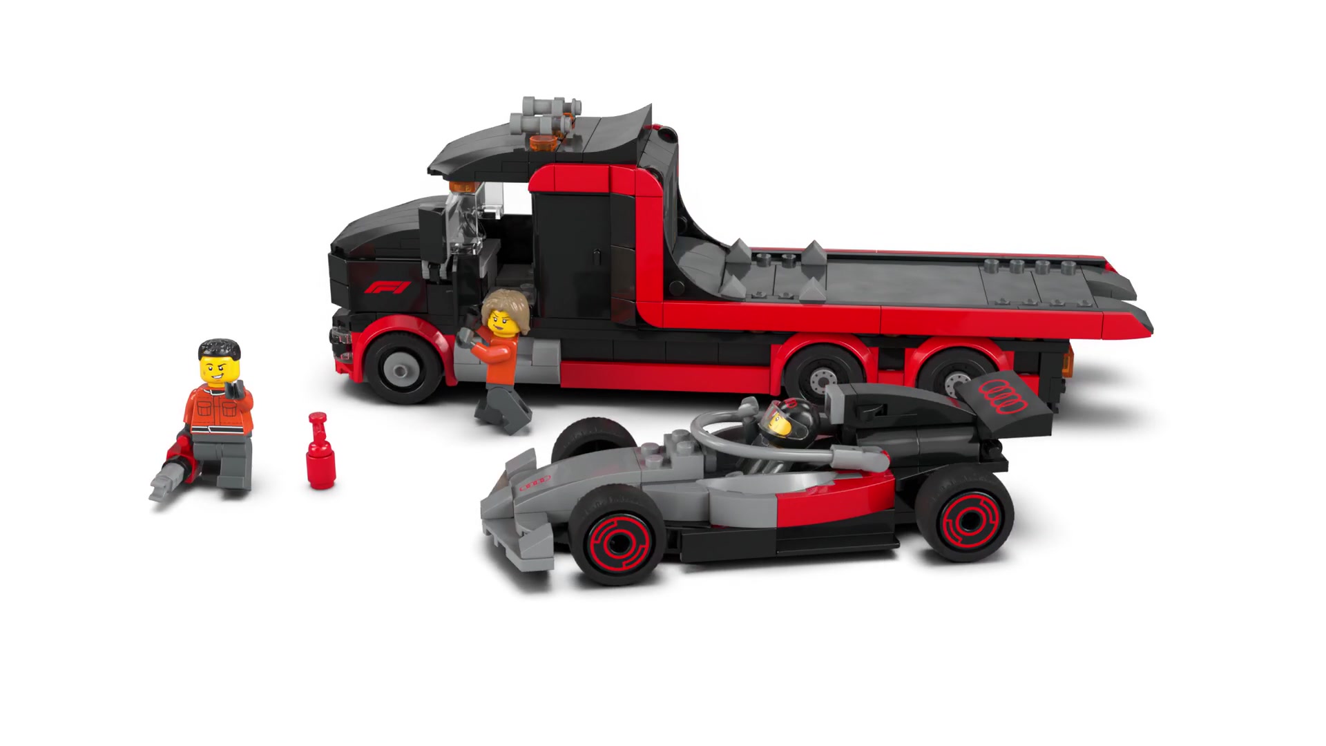 LEGO City 60493 F1® Display Truck with Audi F1® Race Car image 1