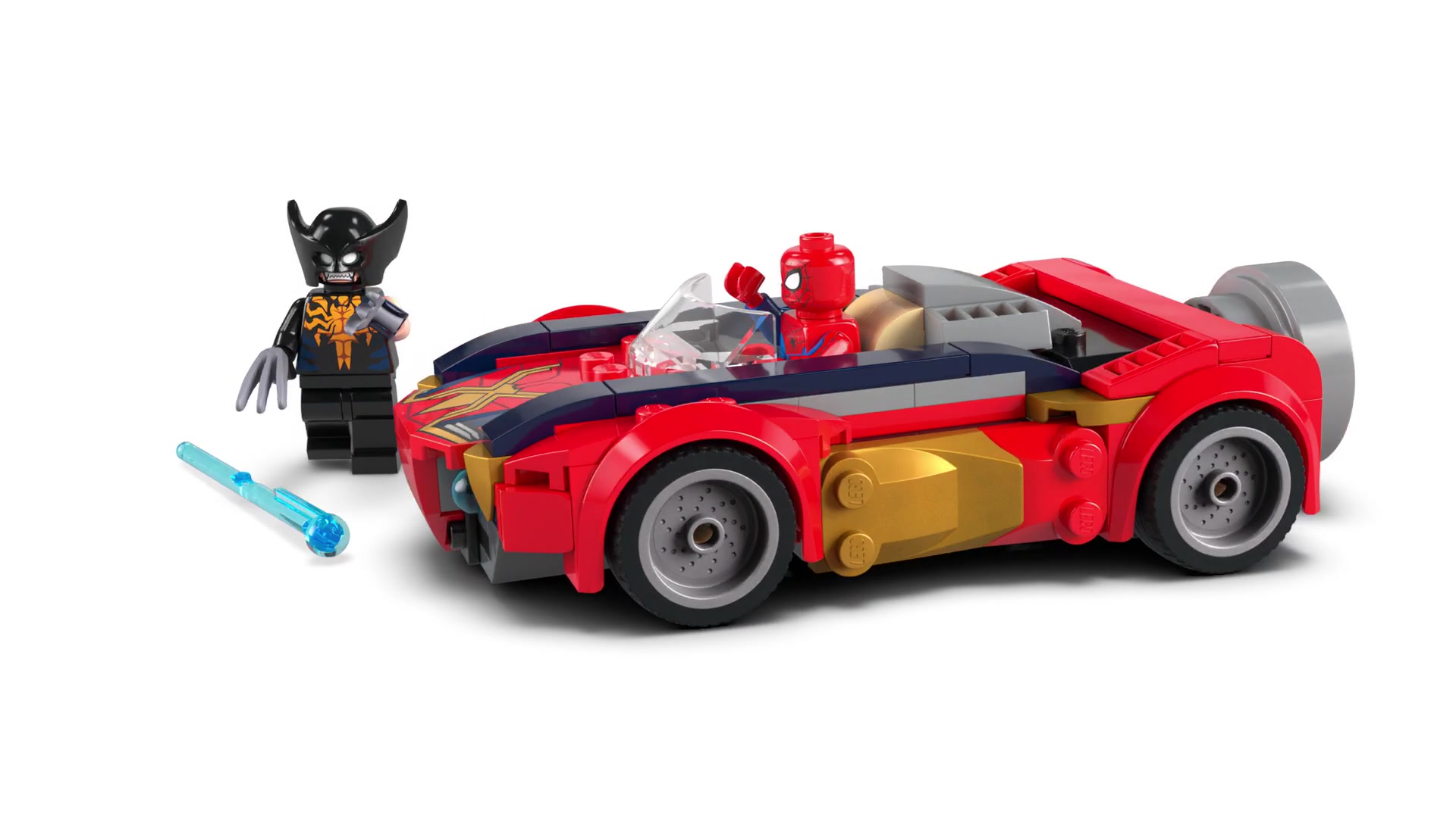 LEGO Super Heroes 76336 Spider-Man et sa voiture contre Wolverine vénomisé image 1