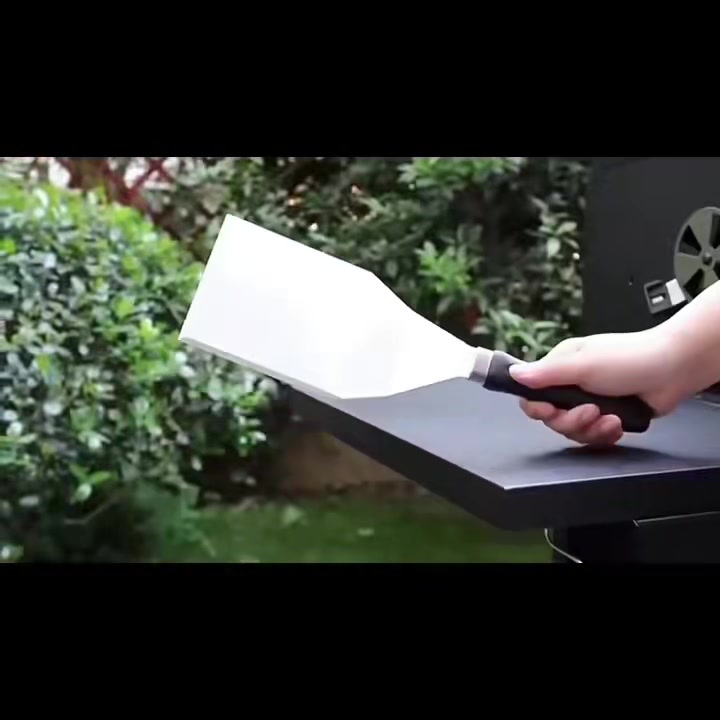 Huacan Stainless steel iron plate barbecue shovel tool barbecue set 27 pieces image 0