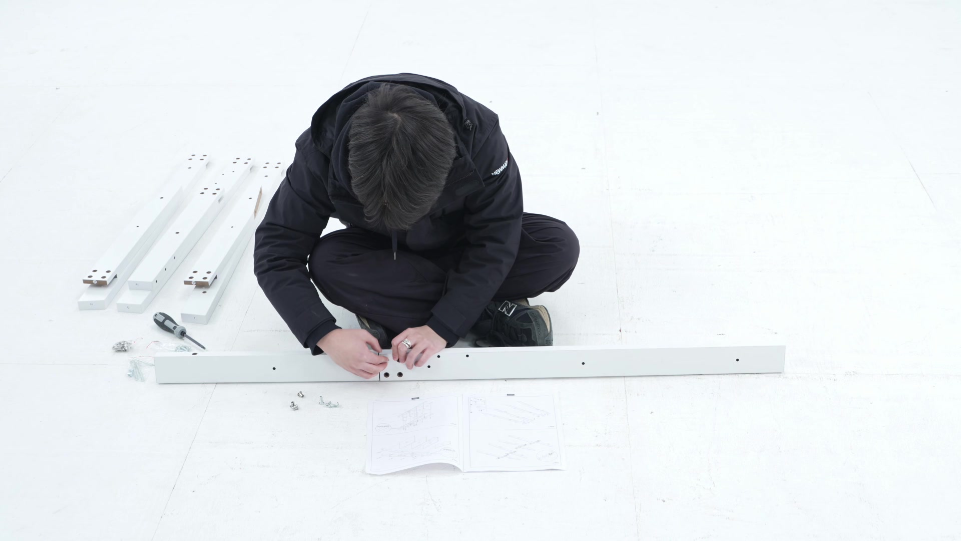 Vida Designs Bookcase Bristol Ladder 4 Shelves White image 0