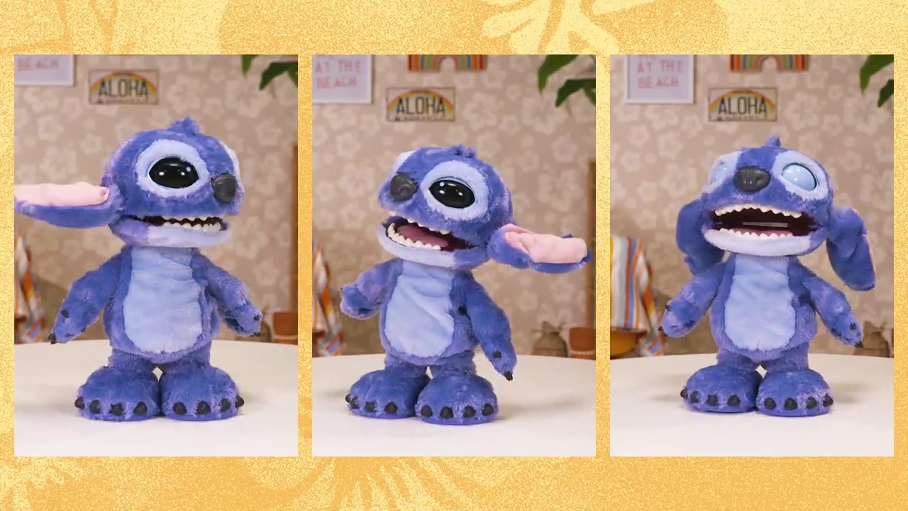 Disney Lilo & Stitch Ultimate Stitch Live Action Movie Interactive Plush with 100+ Sounds and Reactions image 0