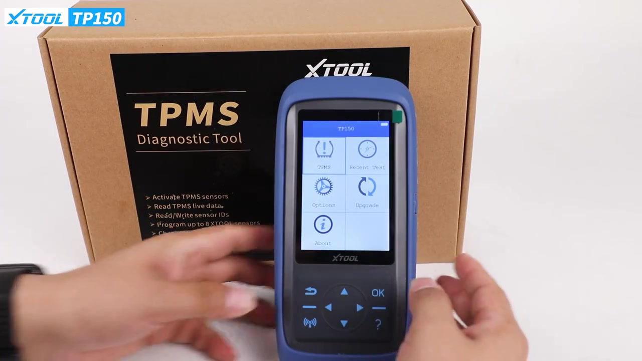 XTOOL TP150 TPMS Programming Tool, Universal TPMS Relearn/Reset/Activate Tool(315/433MHz), Tire Sensor Programmer for XTOOL TS100 Only, Tire Pressure Monitoring System Diagnostic Tool image 0