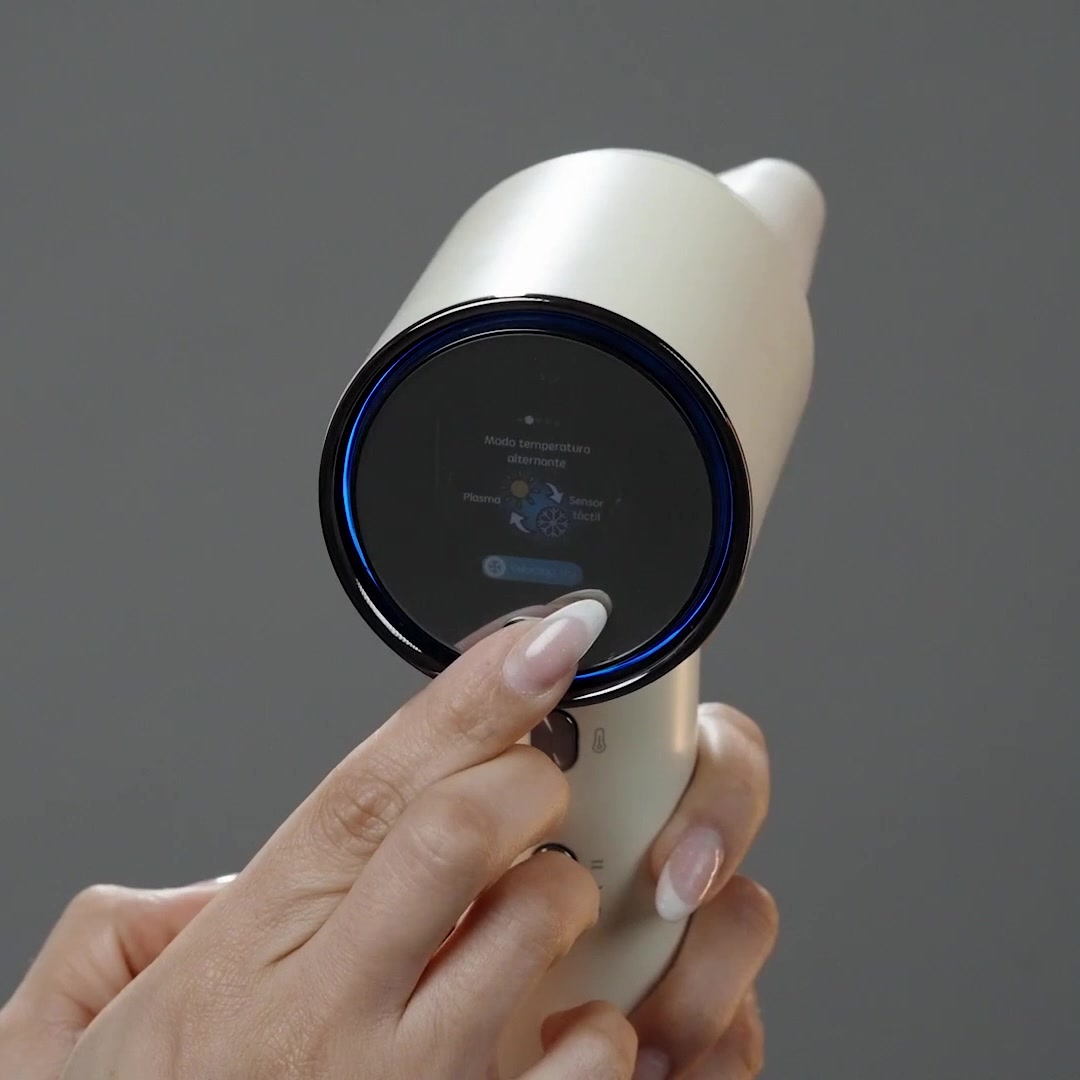 Uniorange H6 Plasma High Speed Hair Dryer (Lunar White), HD LCD Screen, 5 Smart Mode, 1600W Power & 1 Billion Plasma Ions, 110K RPM High-Speed Motor, Dries 5X Faster image 0