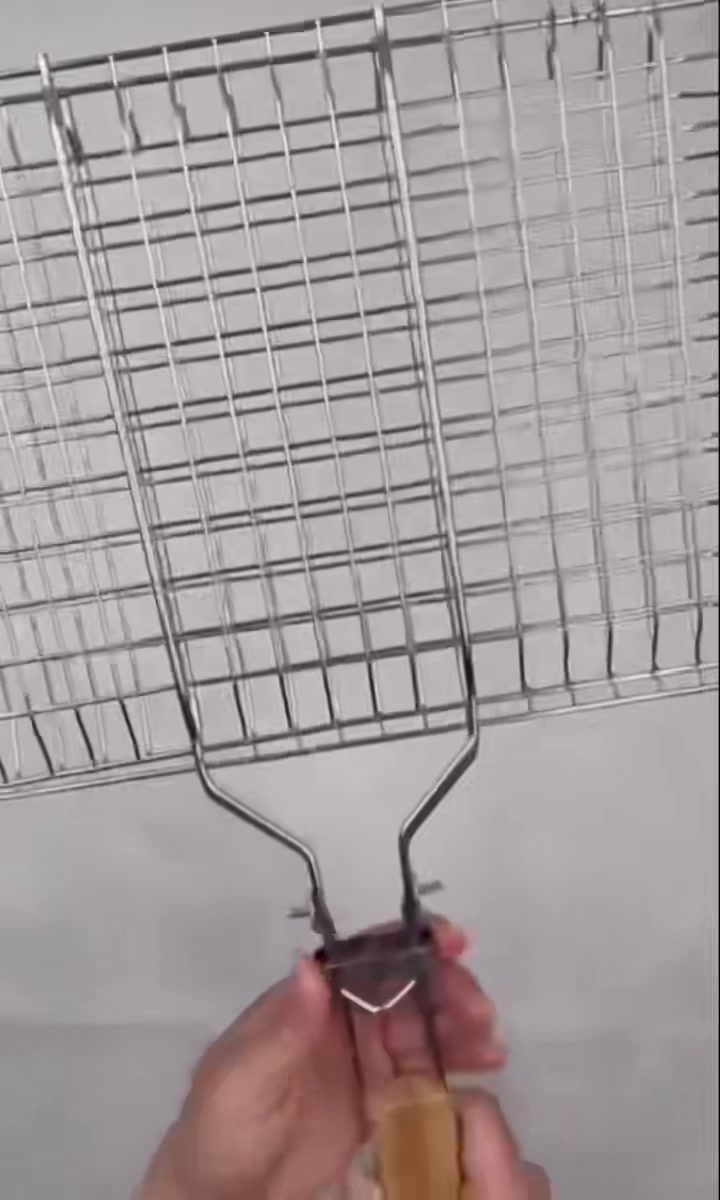 Huacan Air fryer grill, stainless steel mesh frame, thickened multi-layer detachable storage rack, 1 piece of grill image 0