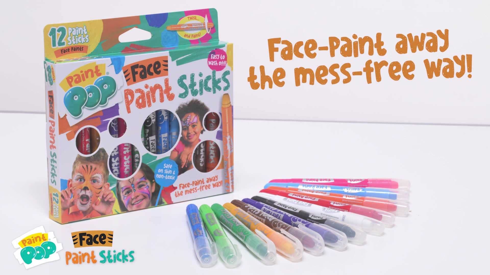 Paint Pop Face Paint 12 Pack image 1
