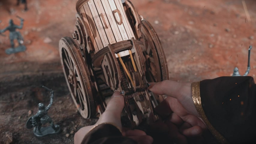 Robotime ROKR Siege Heavy Ballista 3D Wooden Puzzle Building Toys 21 x 18.5 x 19cm 1PC,Home decoration, bookshelf decoration,Craft Gifts for Adults and Teens,Educational toys image 0