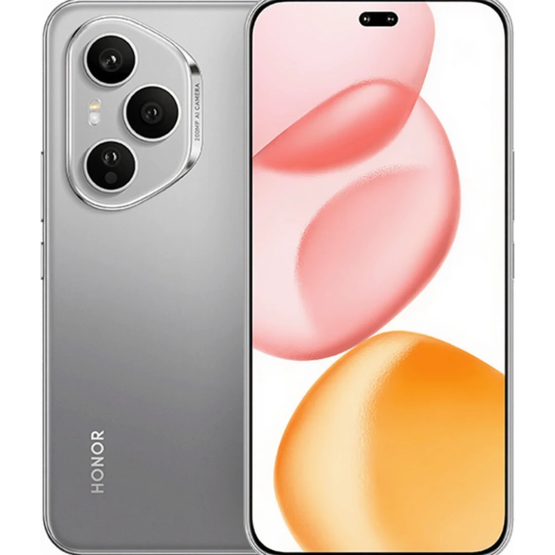 HONOR 400 PRO Kamera 200 MP, 6,7 Zoll AMOLED-Display, 5300 mAh, Qualcomm Snapdragon 8 Gen3, Android 15, 12 GB + 512 GB, Mondgrau