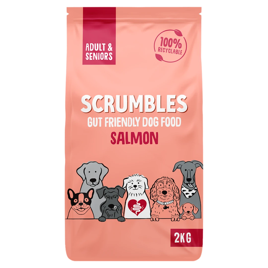 Scrumbles Dry Dog Food Adult Salmon 2kg