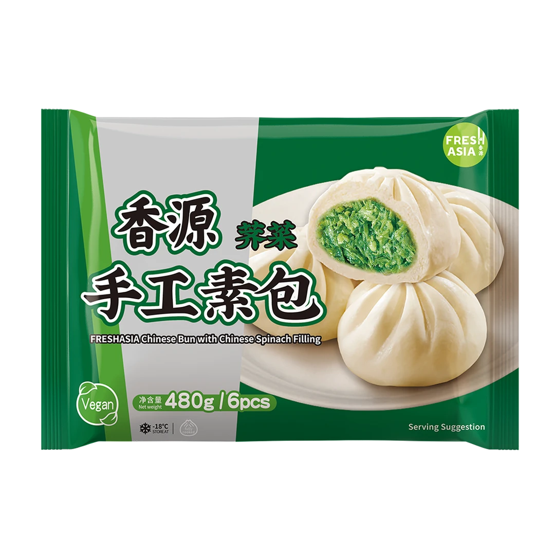 FRESHASIA Chinese Bun with Chinese Spinach Filling 480g