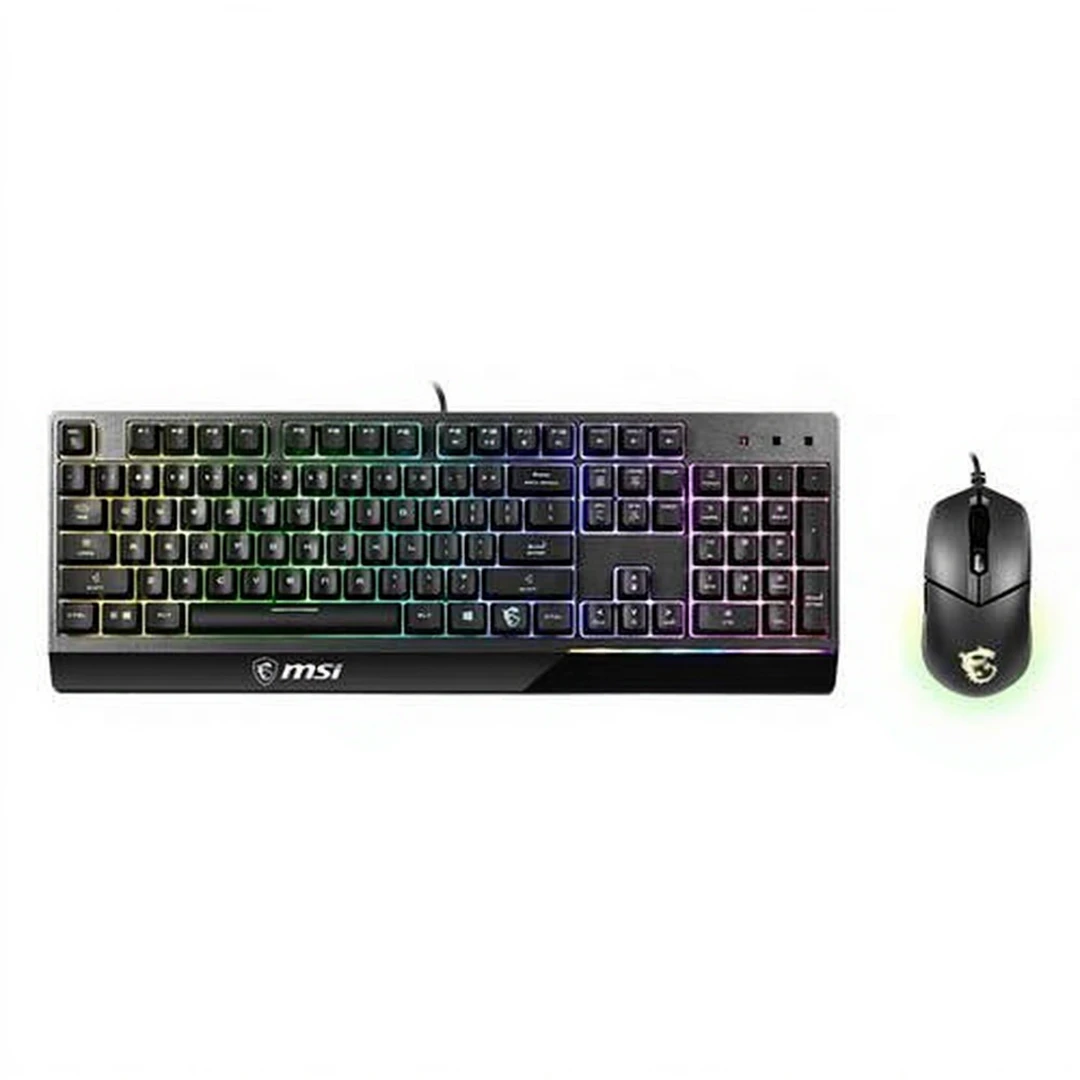 MSI Vigor GK30 combinatie (VS) toetsenbord inclusief muis, gaming USB QWERTY, Amerikaans Engels, zwart