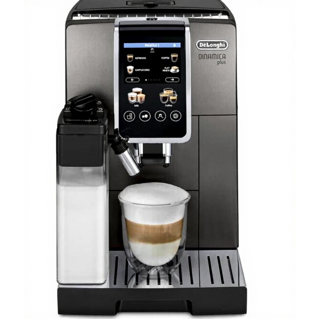 De’Longhi Dinamica Plus ECAM380.95.TB Kaffeevollautomat Titan Schwarz