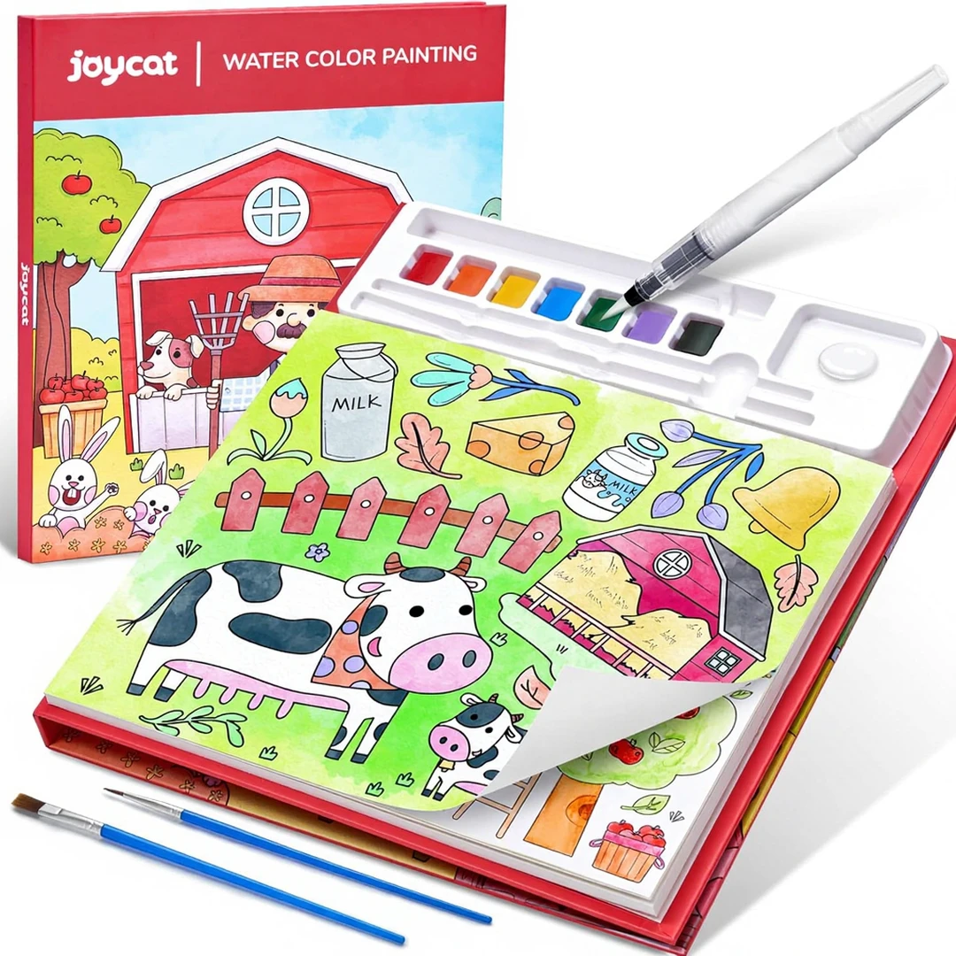 JoyCat Farm Serie - Malbücher mit Wasserfarben