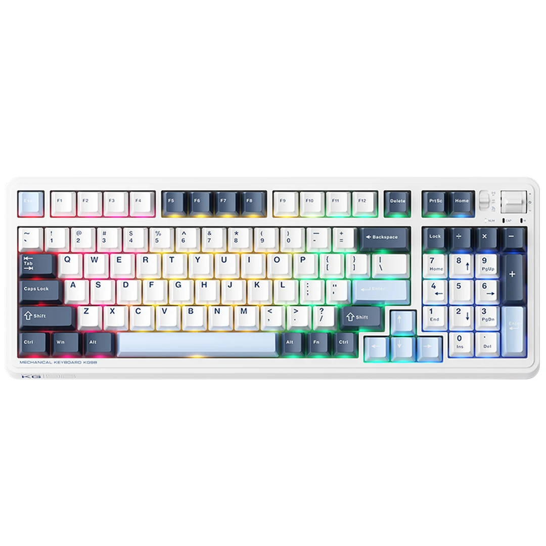 Machenike KG87 Tri-Mode Latte Switch-Pink