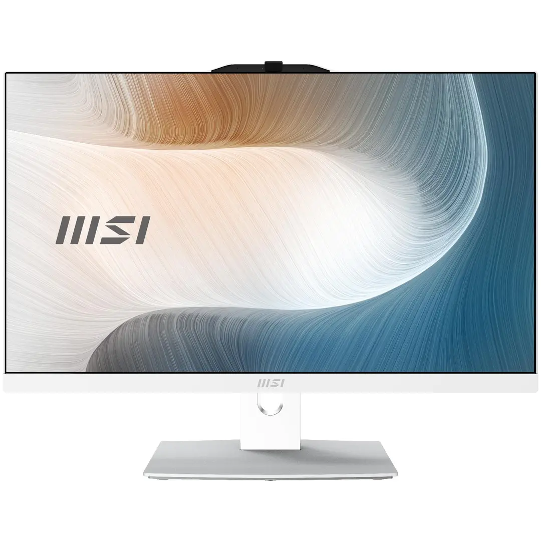 MSI Modern AM242P 1M-1224EU alles-in-één-pc/werkstation Intel Core 5 120U 60,5 cm 1920 x 1080 pixels 8 GB DDR5-SDRAM 512 GB SSD Windows 11 Pro Wi-Fi 6E (802.11ax) wit