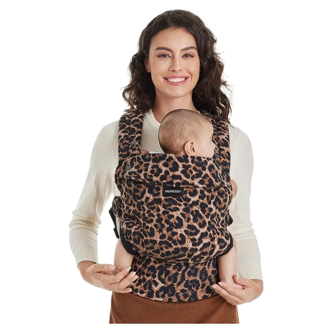 Momcozy Luipaard Baby Draagzak - Ergonomische Draagzak voor 7-44 lbs, 1 stuk