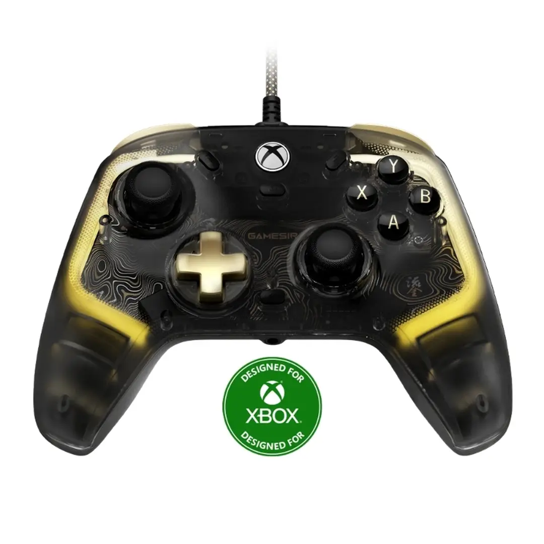 GameSir Kaleid Flux verbeterde bedrade controller voor Xbox, RGB-verlichting en Hall-effect-joystick, compatibel met Xbox Series X|S, Xbox One en Windows 10/11-pc's