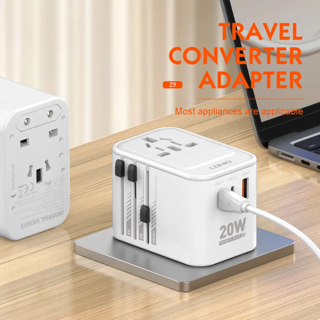 LDNIO All-in-1 Universal Adapter - White