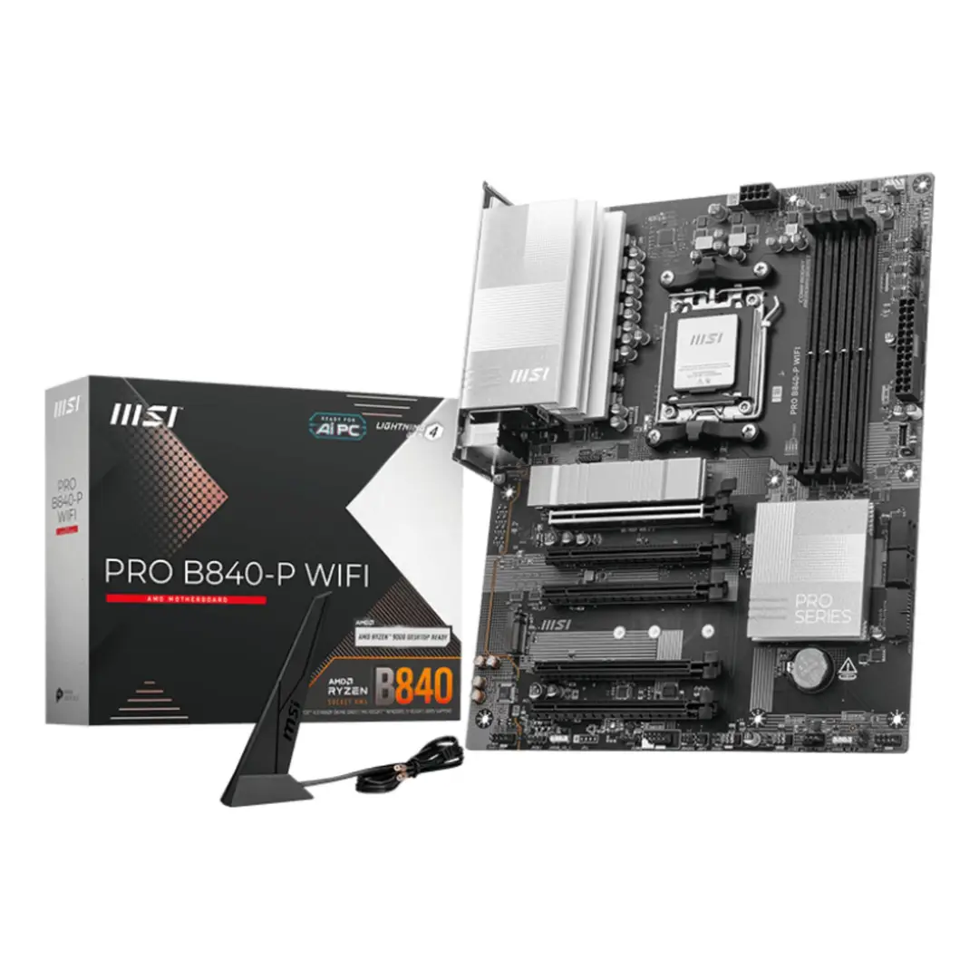MSI PRO B840-P WIFI moederbord AMD B840 socket AM5 ATX