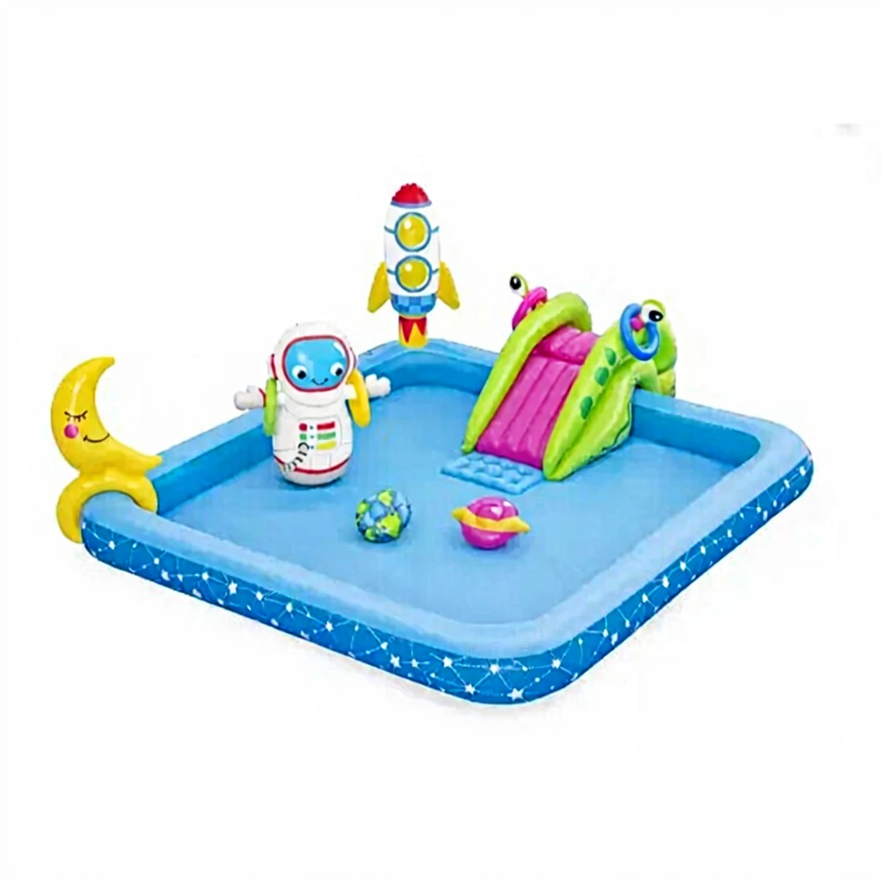 Aire de Jeux Aquatique Gonflable - Thème Tropical pour Enfants