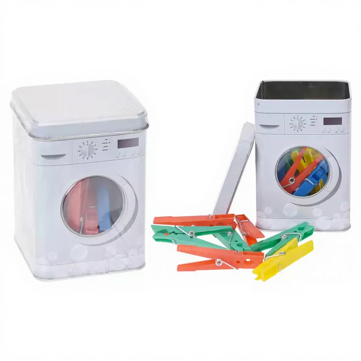Wscheklammern, 24 Stck (Verpackung im Waschmaschinen-Design)  Klammern  zum Aufhngen von Socken und Unterwsche  originelles Geschenk |  Wscheklammern | Joybuy