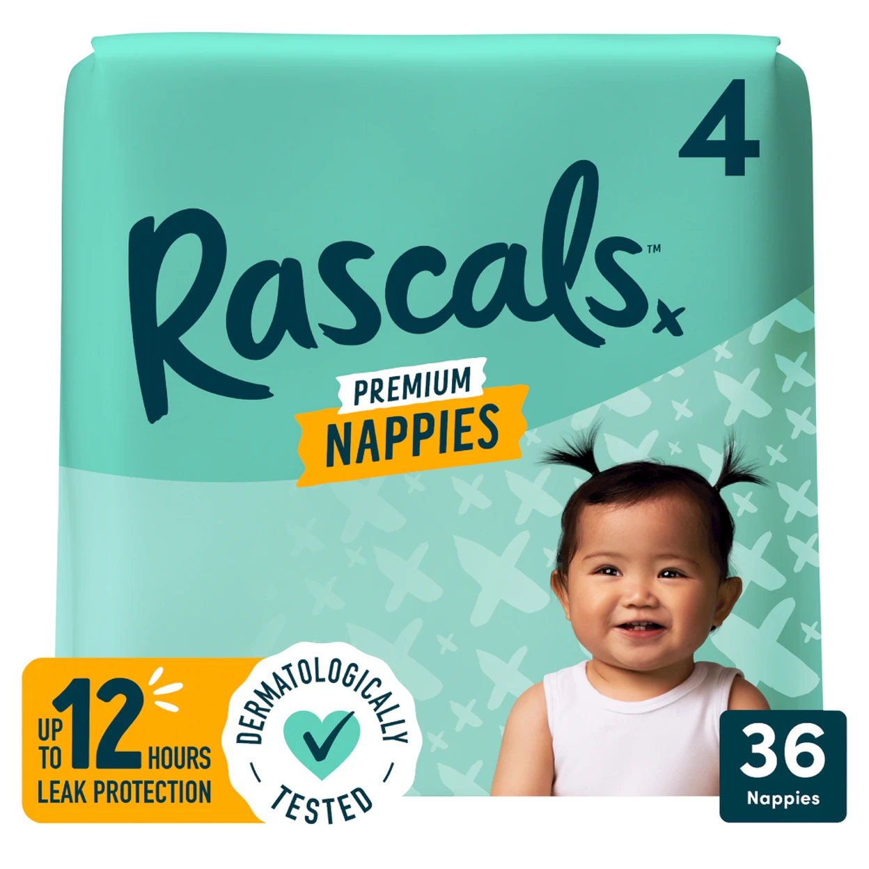 Rascal Size 6 Rascals Premium Nappies Size 4 36 Pack | Re-usable Nappies | Joybuy