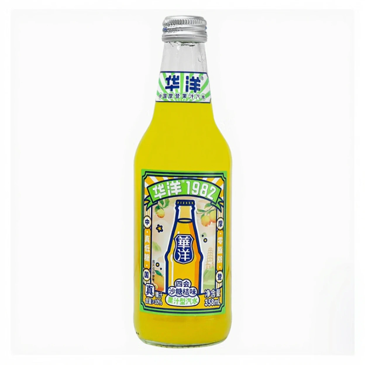 Huayang1982 Huayang 1982 Fruitsoda Drankje Mandarijnsmaak 358ml |  Koolzuurhoudende frisdranken | Joybuy