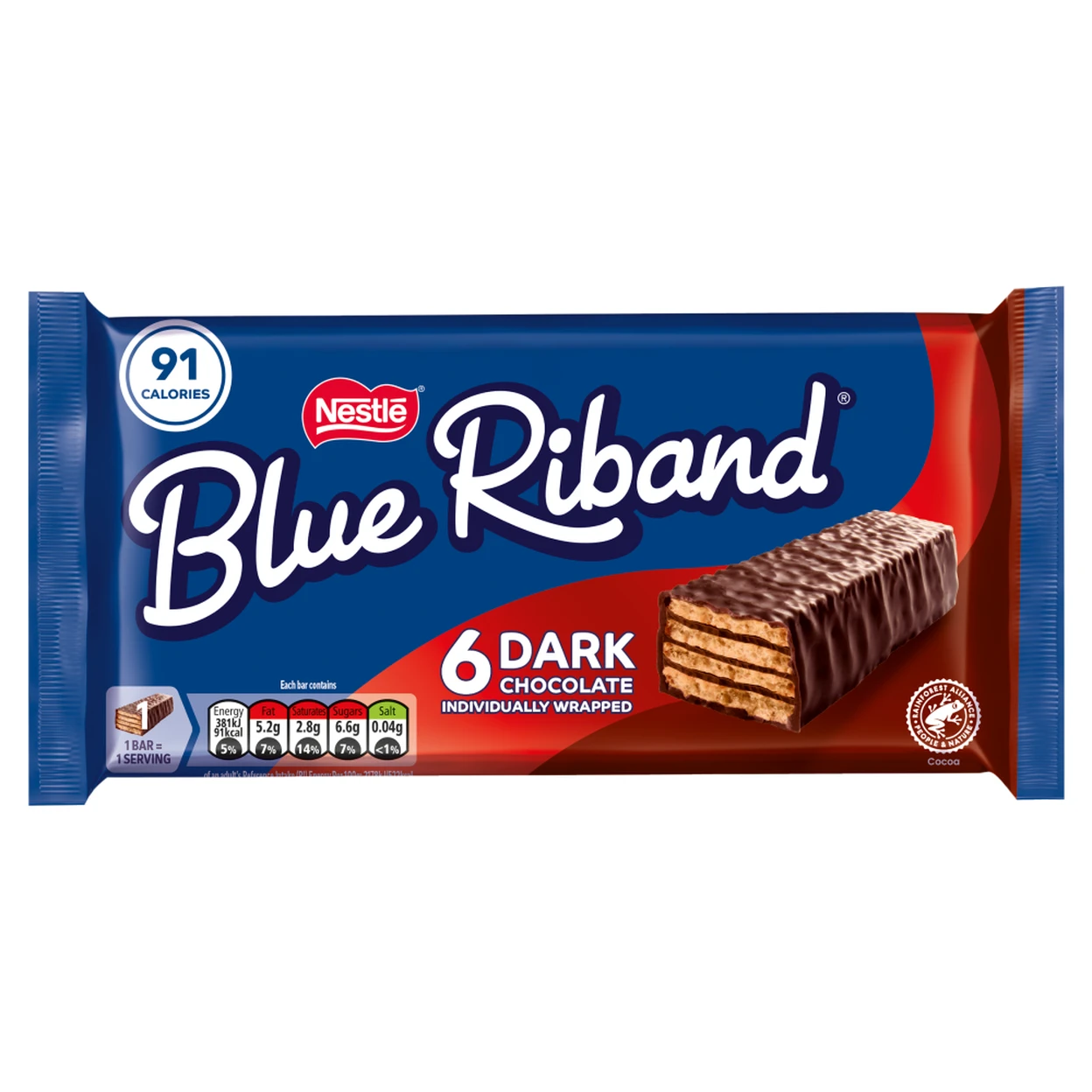 Blue Riband Dark Chocolate Multipack 6 X 17.5g | Biscuits | Joybuy