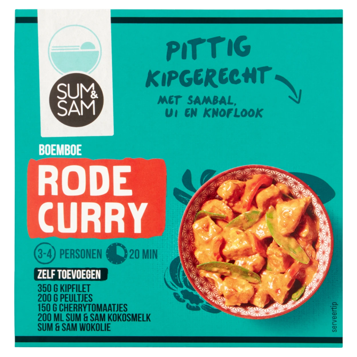 Sum & Sam Boemboe Rode Curry - 95 g | Maaltijdboxen | Joybuy