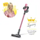 Swan TV's Queen of Clean Cordless Anti-Tangle Vacuum Cleaner, 22.2V, 2 Speed Settings, Pet Tool - Pink, SC15827QOC image 1