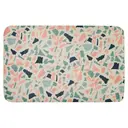 Maison by Premier Bath Mat Soak Microfibre Plush Terrazzo Pink/Blue 50x80cm image 0