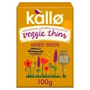 Kallo Mixed Seeds Veggie Thins 100g image 0