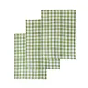 Maison by Premier Tea Towels Doro Cotton Check Green 3pcs image 0