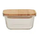 Maison by Premier 320ml Glass Container With Bamboo Lid image 0
