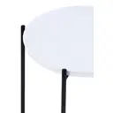 Interiors by Premier Trosa Side Table Round Black/White image 1