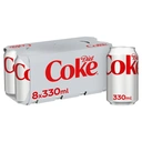 Diet Coke 8 X 330ml image 0