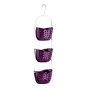 Essentials by Premier 3 Tier Purple Shower Caddy image 2