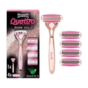 Wilkinson Rose Gold Shaver Set, Includes 1 Shaver + 4 Blades image 0