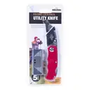 Milestone Utility Knife & 5 x Blades Folding & Locking Red image 5
