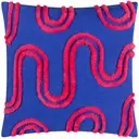 Heya Home Archie Cushion Square Cobalt/Pink 45x45cm image 1