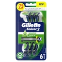 Gillette Sensor3 Sensitive Disposable Razors 6 Pack image 0